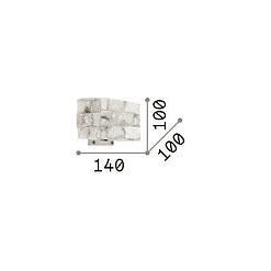 Carrara 1 - Aplique de pared - Ideal Lux