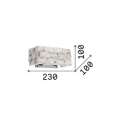Carrara 2 - Aplique de pared - Ideal Lux