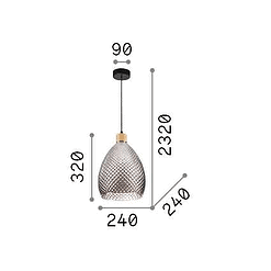 Bergen 1 - Lámpara colgante - Ideal Lux
