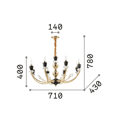 Vanity 8 - Lámpara colgante - Ideal Lux - PerLighting Tienda de lamparas e iluminación online