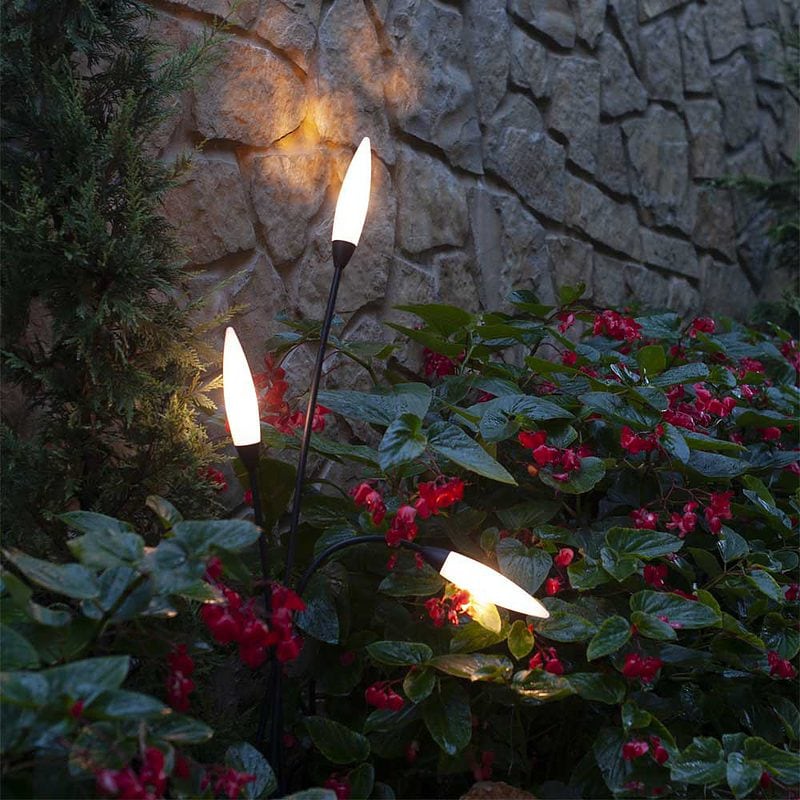 Baliza de exterior decorativa Espiga (3 luces) - Mantra - PerLighting Tienda de lamparas e iluminación online