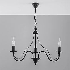 Lámpara de araña Minerwa (3 luces) - Sollux Lighting - PerLighting Tienda de lamparas e iluminación online