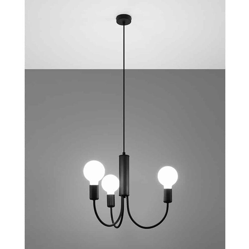 Lámpara de araña Piccolo (3 luces) - Sollux Lighting - PerLighting Tienda de lamparas e iluminación online