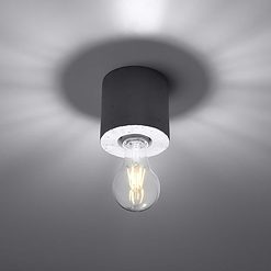 Plafón de techo Salgado Cemento - Sollux Lighting - PerLighting Tienda de lamparas e iluminación online