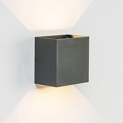 Aplique de pared exterior LED Davos XL (2x10W) - Mantra - PerLighting Tienda de lamparas e iluminación online