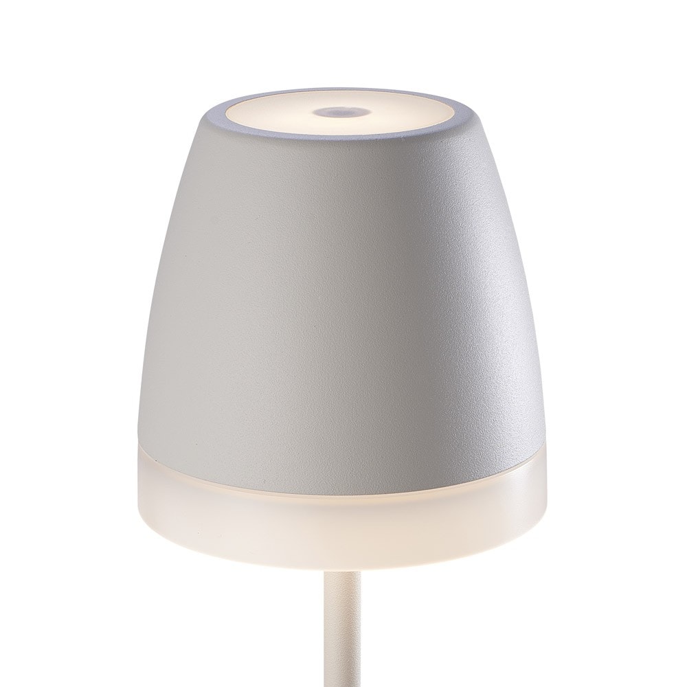 Lámpara de mesa exterior LED recargable blanca K3 Mantra