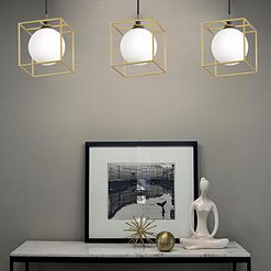 Lingotto SP3-S - Lámpara colgante  - Dorado - Ideal Lux - PerLighting Tienda de lamparas e iluminación online