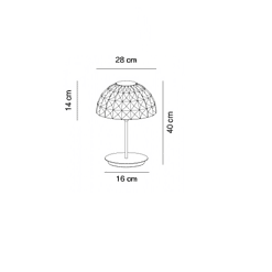Deco Cromo / Transparente - Lámpara de Sobremesa - Alma Light - PerLighting Tienda de lamparas e iluminación online