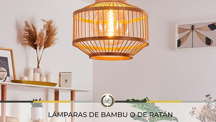 Lámparas de Bambú o Ratán - PerLighting Tienda de lamparas e iluminación online