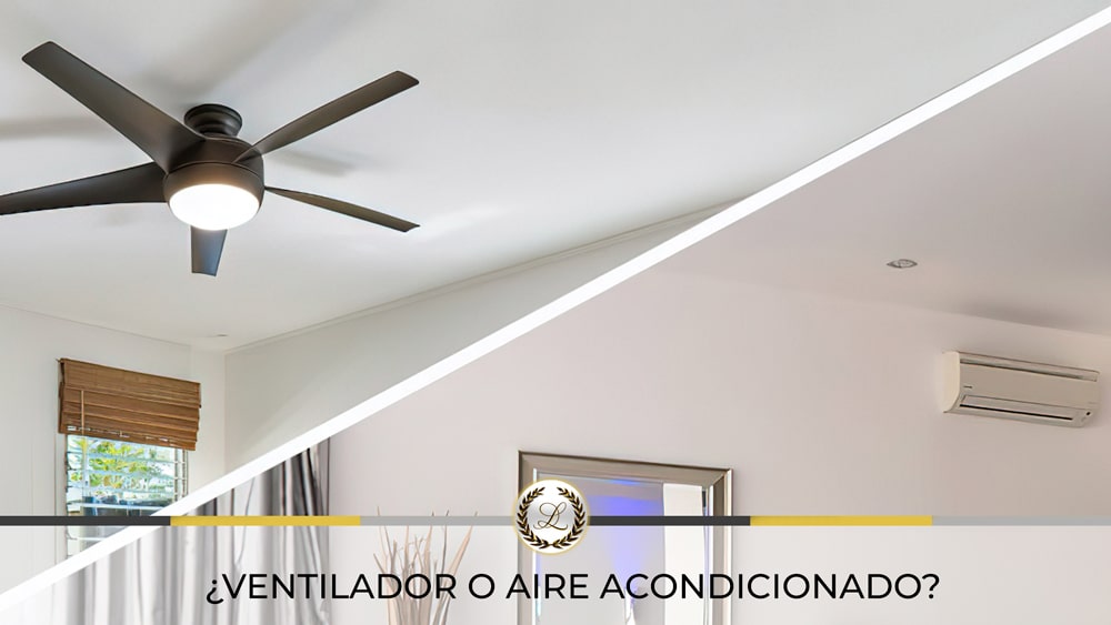Ventilador de techo o aire acondicionado, ¿cuál es mejor? - PerLighting Tienda de lamparas e iluminación online