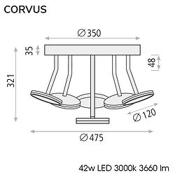 Corvus - Plafón de techo - ACB - PerLighting Tienda de lamparas e iluminación online