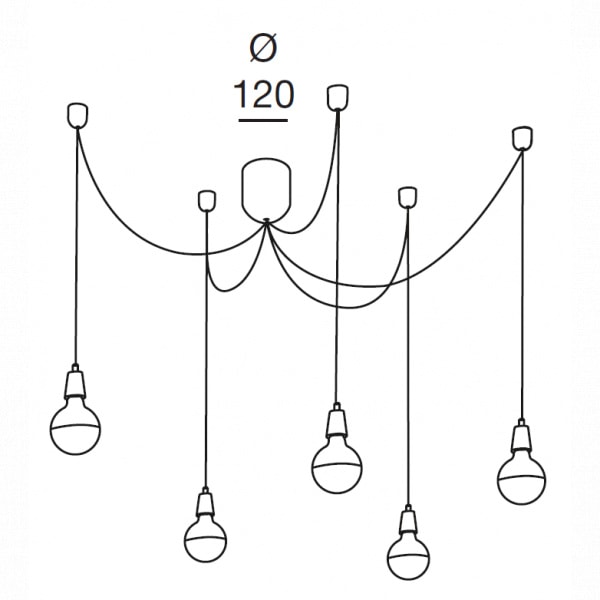 Blog 5 - Cromo Negro - Lámpara colgante - Fabas Luce - PerLighting Tienda de lamparas e iluminación online