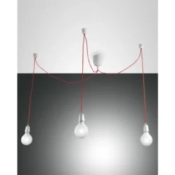 Blog 3 - Rojo - Lámpara colgante - Fabas Luce - PerLighting Tienda de lamparas e iluminación online