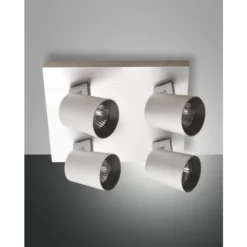 Modo - Aluminio Cepillado - Plafón - Fabas Luce - PerLighting Tienda de lamparas e iluminación online