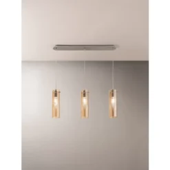 Sintesi Ámbar 3 - Lámpara colgante - Fabas Luce - PerLighting Tienda de lamparas e iluminación online
