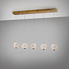 Austral 5L Lineal  - Oro - Lámpara colgante - Schuller - PerLighting Tienda de lamparas e iluminación online
