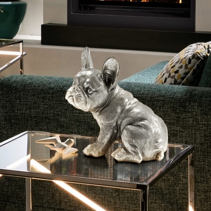 Bulldog - Plata - Figura decorativa - Schuller - PerLighting Tienda de lamparas e iluminación online
