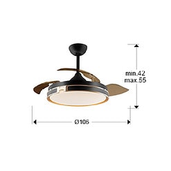 Herón - Ventilador de techo - Negro - Schuller - PerLighting Tienda de lamparas e iluminación online