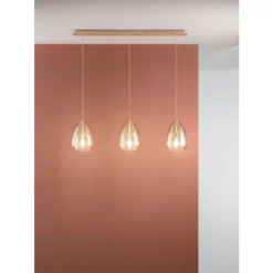 Britton 3 - Cobre - Lámpara colgante - Fabas Luce - PerLighting Tienda de lamparas e iluminación online