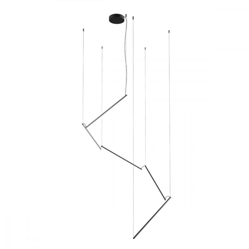 Stick - Lámpara colgante - Negro - 5P - Redo