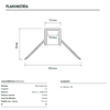 Perfil Empotrable Aluminio Mars Angular interior - Ilutrek