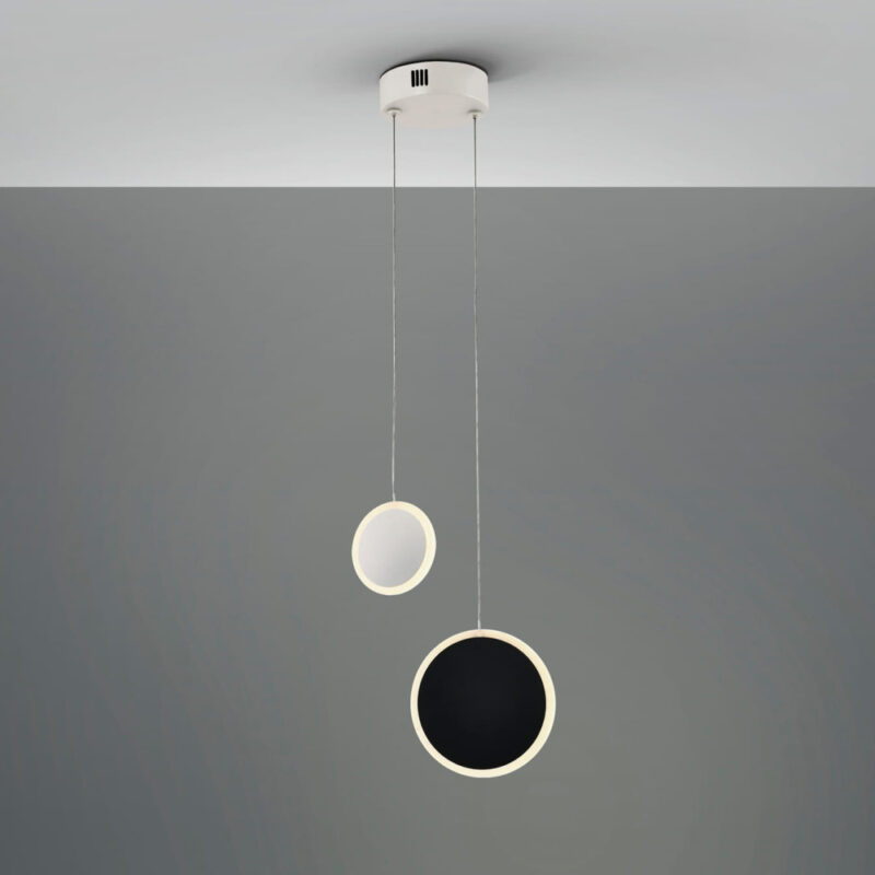 Dúo - Lámpara Colgante - Blanco/Negro - Schuller