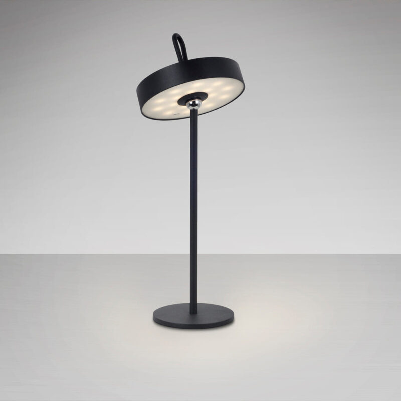 Gong - Lámpara de Sobremesa - Negro - Schuller
